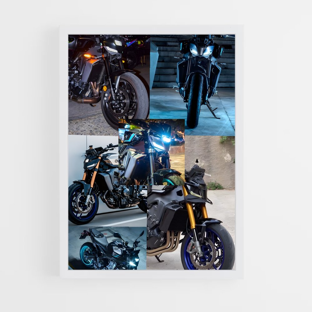 Poster Riders en Colonne – affiche Yamaha (vue 3)